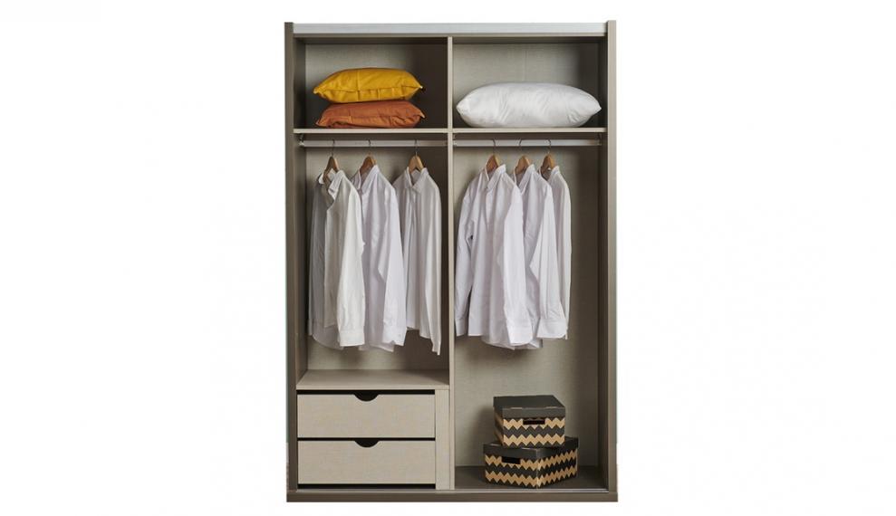Flemens 145 cm Sliding Wardrobe